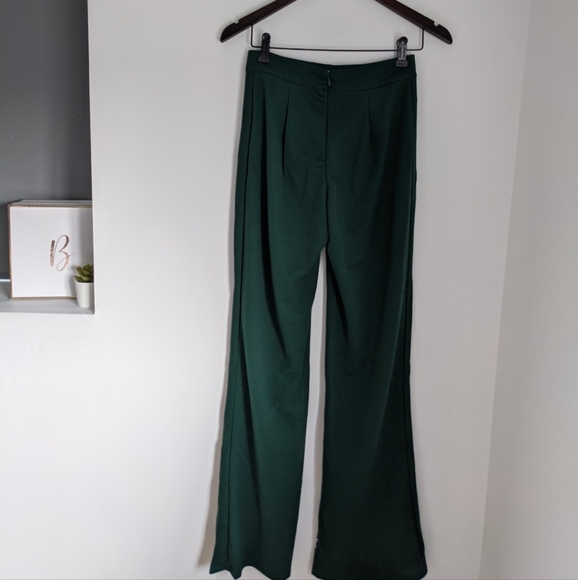 Shein green slacks/pants - Picture 3 of 3